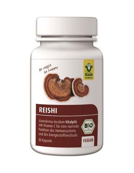 Reishi bio, 80 cápsulas de Raab Vitalfood