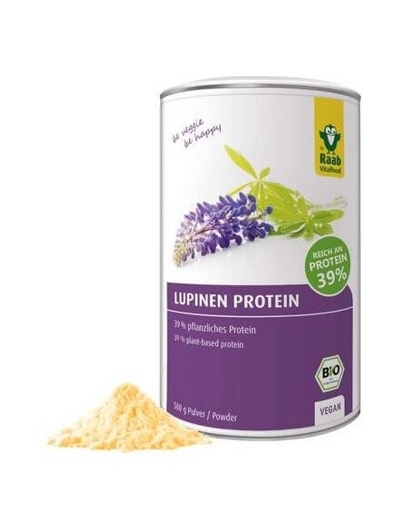 Proteína de lupino bio en polvo, harina 500g de Raab Vitalfood