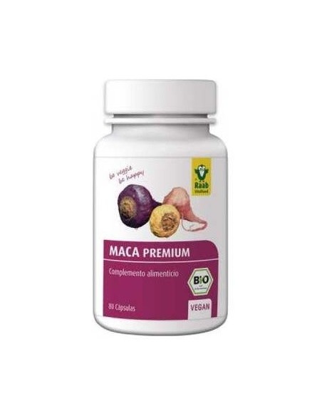 Maca bio pura, 80 capsulas de Raab Vitalfood