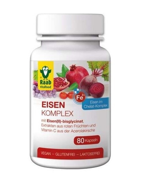 Complejo De Hierro 80Cap. Sg Vegan de Raab Vitalfood