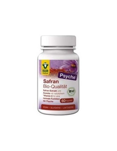 Azafran Con Acerola 500Mg 60Cap. Bio Sg Vegan de Raab Vitalfood
