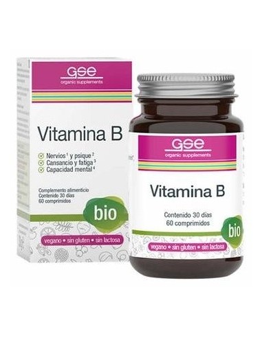 Vitamina B Comlex 60Comp. Bio Vegan de Gse