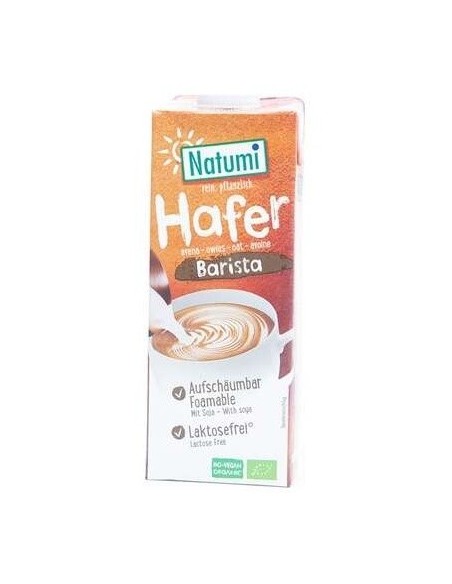 Bebida Vegetal De Avena Soja Barista 1Lt Bio de Natumi