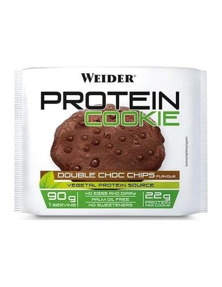 Weider Protein Cookie Double Choco Chip 90Grx12Uds. de Weider
