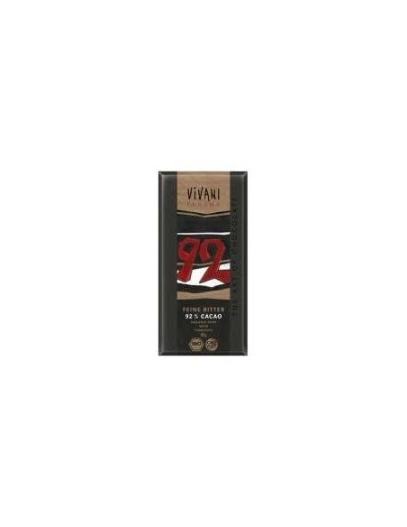Chocolate Negro Fino 92% Cacao de Vivani