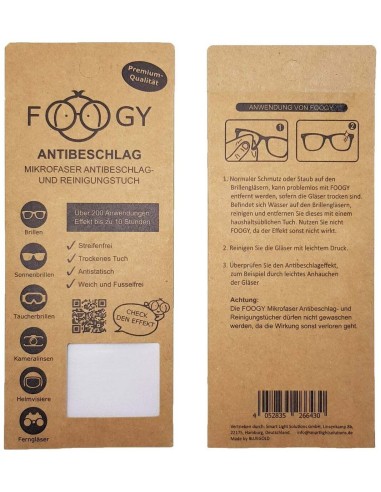 Foogy Gamuza Limpiadora Anti-Vaho 1Ud.** de Foogy