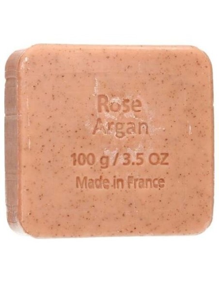 Jabon Exfoliante Argan-Rosa Pastilla 100Gr. Bio de Savon Du Midi