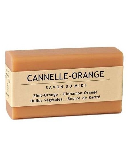 Jabon En Pastilla De Canela Y Naranja 100Gr. Bio de Savon Du Midi