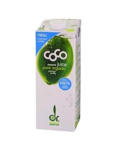 Coco Drink Natural Agua De Coco 1Lt. Bio de Dr. Martins