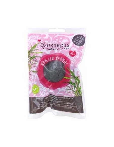Esponja Konjac Bambu Negro Purificante-Piel Grasa de Benecos
