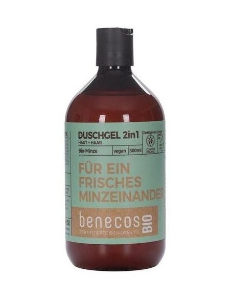 Gel De Baño 2En 1 Menta 500Ml. Bio Vegano de Benecos