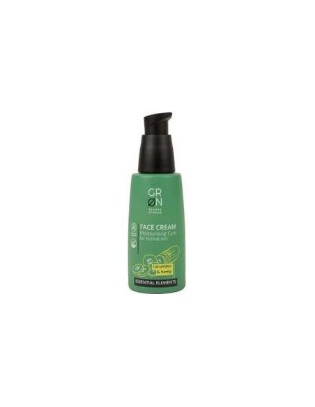 Crema Hidratante Piel Normal Karité Pepino y Cáñamo,50ml Essential Elements de Grn