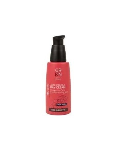 Crema de Día Intensa Anti-Arrugas Aceite Pepita de Uva y Oliva,50mlRich Element de Grn