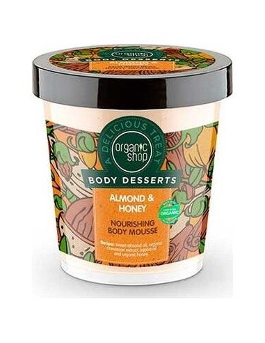 Mousse Corporal Nutritiva  Almendra-Miel 450Ml. de Organic Shop