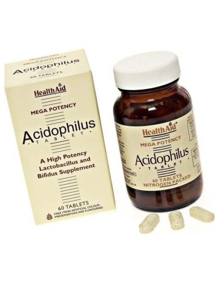 Acidophilus Mega Potency With Fos 60Comp. de Health Aid