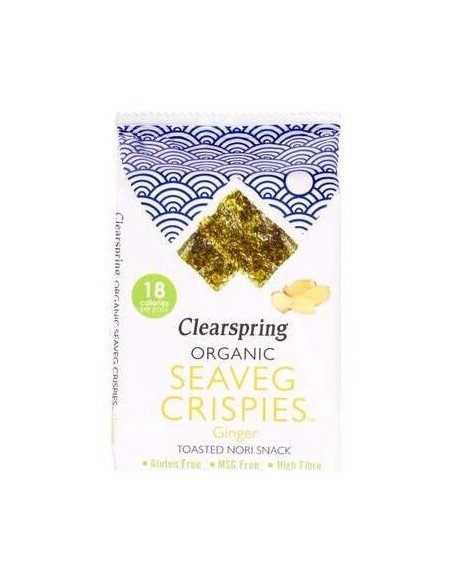 Snack Alga Nori Con Jengibre 4 G de Clearspring