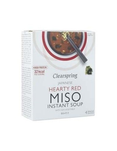 Sopa De Miso Picante Con Algas Instantanea 4Sbrs. de Clearspring
