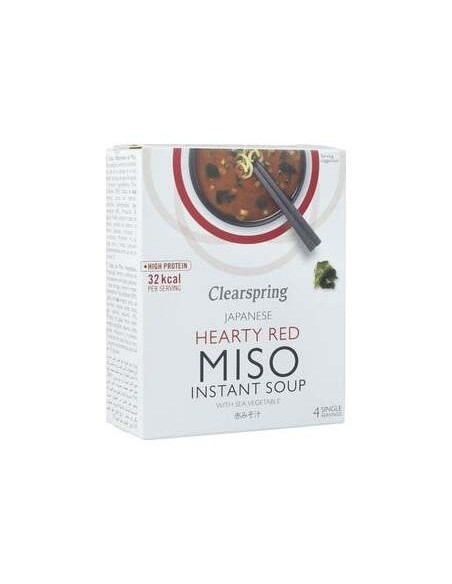 Sopa De Miso Picante Con Algas (4X10G) de Clearspring
