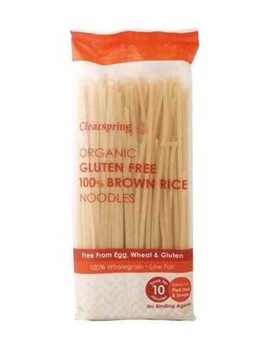 Fideos De Arroz Integral Sin Gluten  200 G de Clearspring