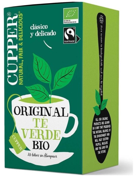 Te Verde Infusion 20Bolsitas. Bio de Cupper