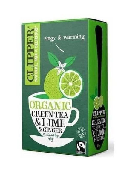 Te Verde Con Lima Jengibre Infusion 20Bolsitas Bio de Cupper