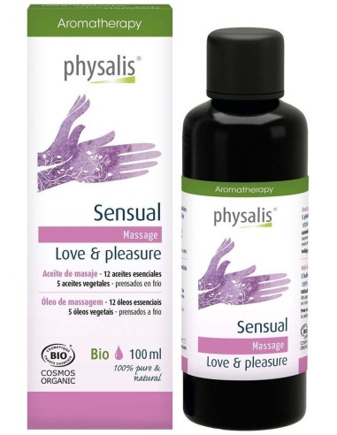 Sensual Amor Y Placer Aceite Masaje 100Ml. Bio de Physalis