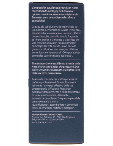 Zen Aceite Difusion 30Ml. Bio de Pranarom Difusion