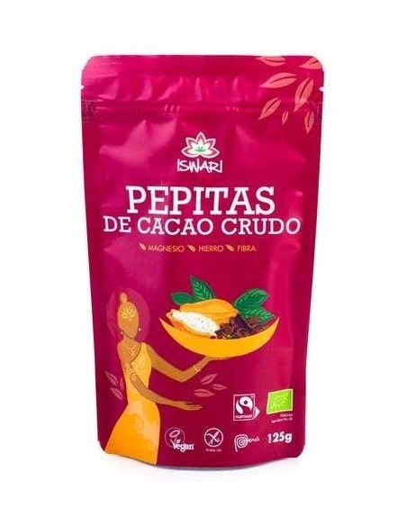 Pepitas De Cacao Superalimento 125Gr. Bio de Iswari