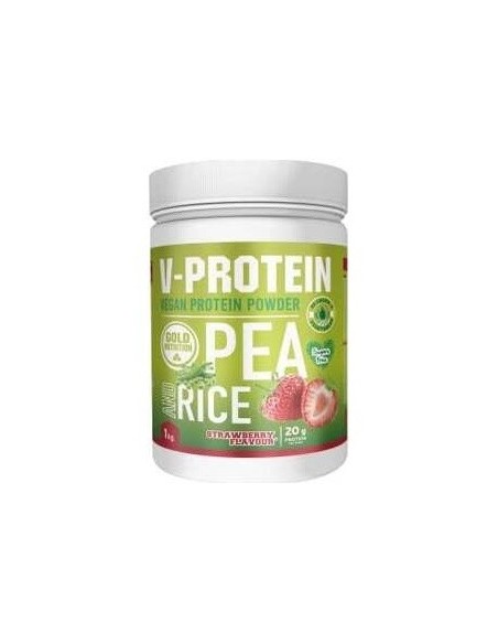 V-Protein Fresa 1Kg.** de Gold Nutrition