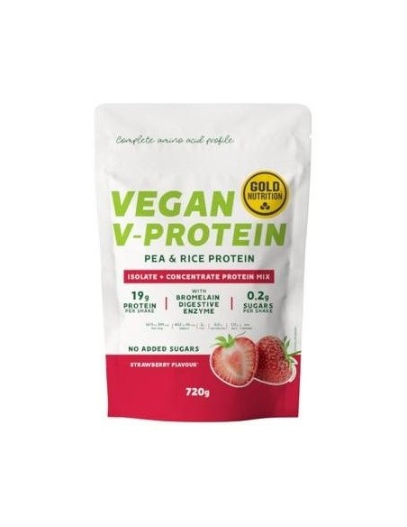 V-Protein Fresa 720Gr. de Gold Nutrition