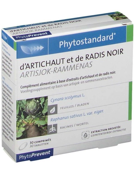 Phytostandard Alcachofa-Rabano Negro 30Comp. de Pileje