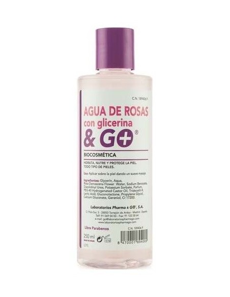 Agua De Rosas + Glicerina 250Ml. de Pharma & Go