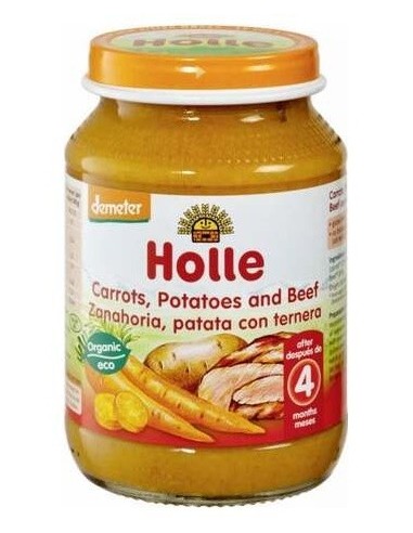 Potito Zanahoria Patata Con Ternera 4Meses 190 Gramos Holle