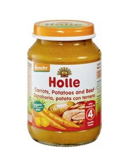 Potito Zanahoria Patata Con Ternera 4Meses 190Gr. de Holle