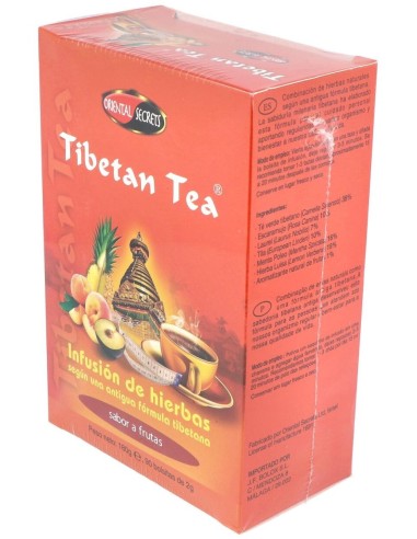 Tibetan Tea Sabor Frutas 90S Sobres de Tibetan Tea