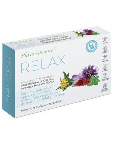 Phytoadvance Relax 10Pastillas Masticables. de Phytoadvance