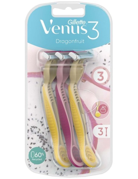 Gillette Maquinilla Desechable Venus3 Dragon 3Ud de Gillette