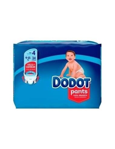 Dodot Pañal Inf Pants T4 9-15 Kg 33 Un de Dodot