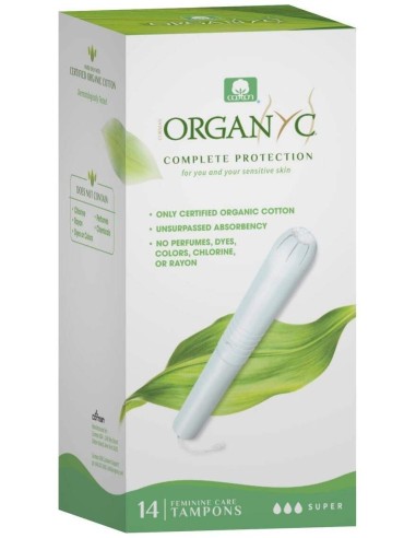 Tampones Super Con Aplicador 14Ud. de Organyc