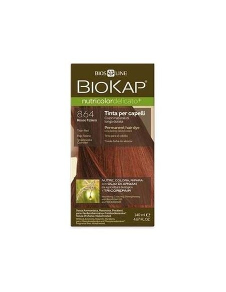 Tinte Delicato Rojo Tiziano 8.64 140Ml. de Biokap