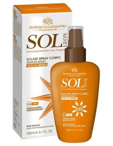 Sol Leon Spray Solar Spf 20 150Ml. de Bottega Di Lungavita