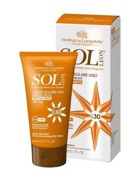 Sol Leon Crema Facial Solar Spf 30 Alta Prot. 50Ml de Bottega Di Lungavita