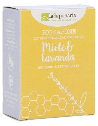 Jabon En Pastilla Miel Y Lavanda 100Gr. de La Saponaria