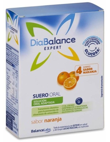 Diabalance Suero Oral Naranja 4Sbrs. de Diabalance