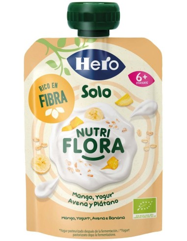 Hero Nutri Flora Mango-Platano-Yogur Eco 100Gr. de Hero