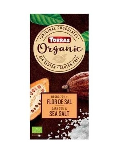 Chocolate Negro 70% Con Flor De Sal 100G Bio Sg de Torras