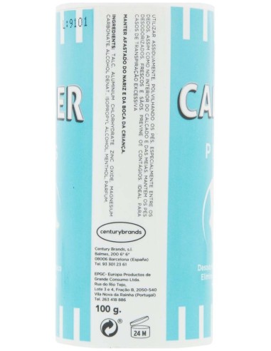 Polvos Talco Calber Pies 100Gr de Calber