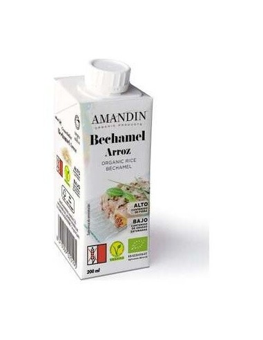 Bechamel De Arroz 200Ml 24Uds. Bio de Amandin