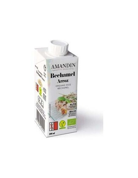 Bechamel De Arroz 200Ml 24Uds. Bio de Amandin