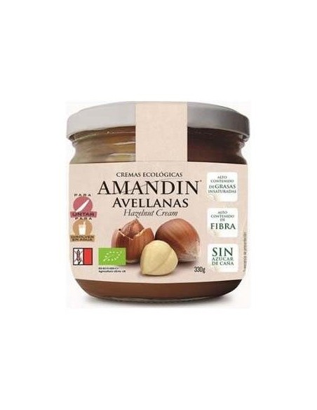 Crema De Avellanas 330Gr. Bio de Amandin